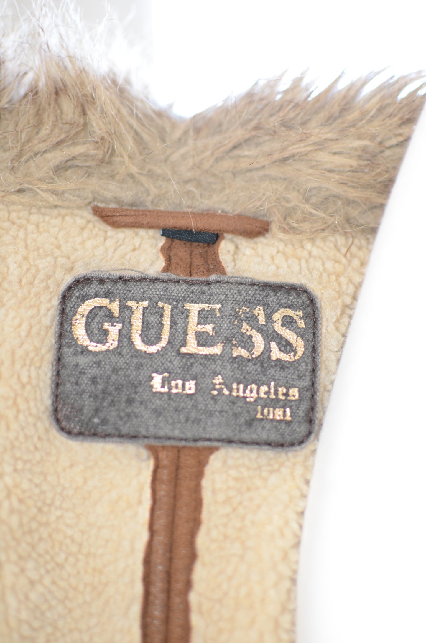 Vintage Faux Fur Guess Brown Coat
