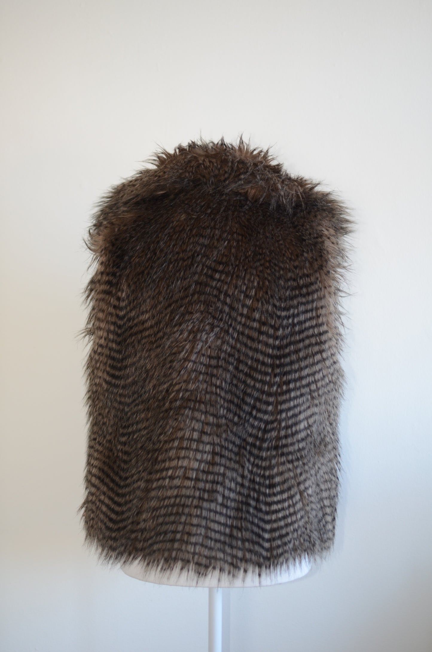 Brown Faux Fur Vest