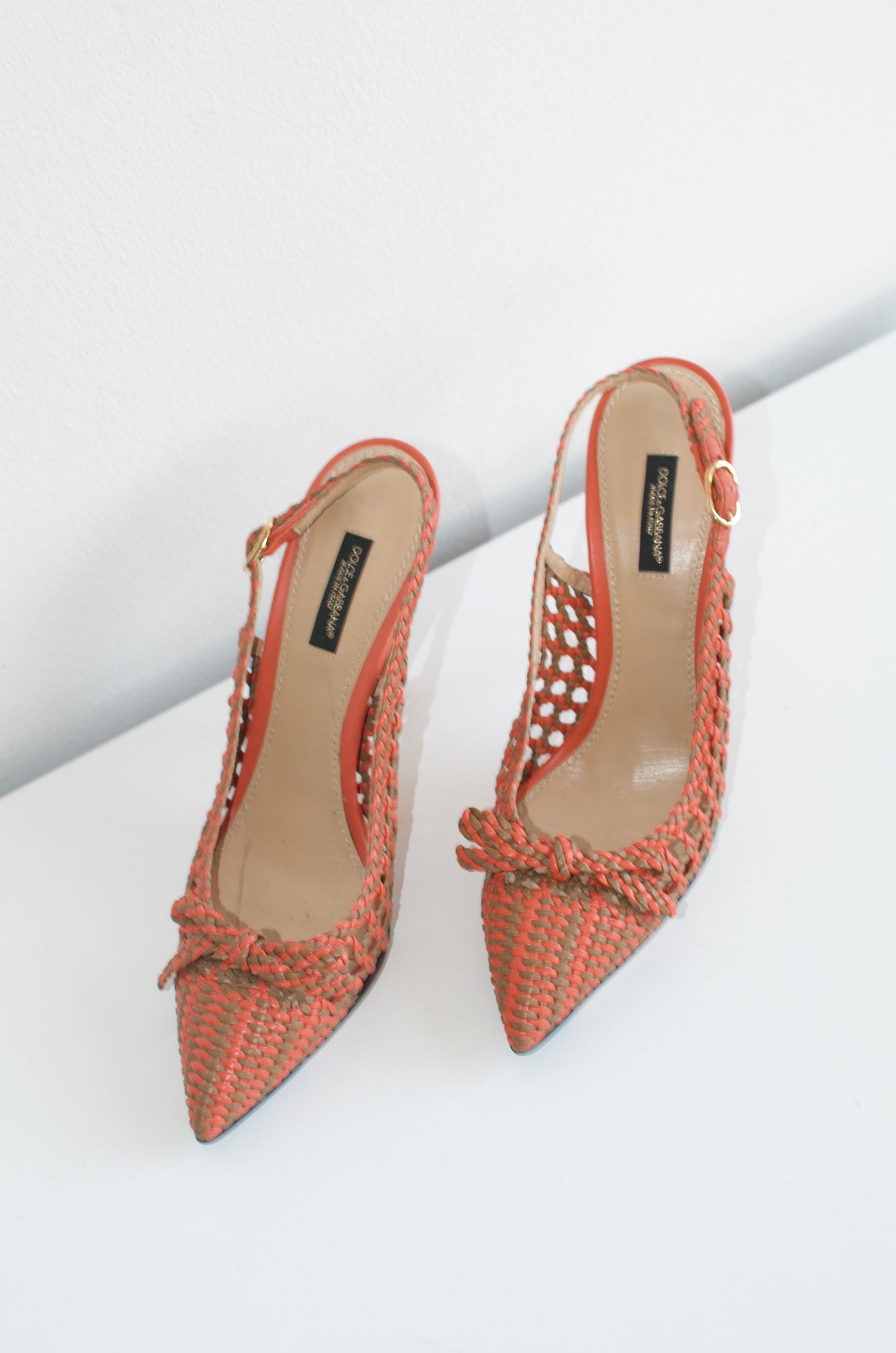 Dolce & Gabbana Weaved Closed Toe Pumps