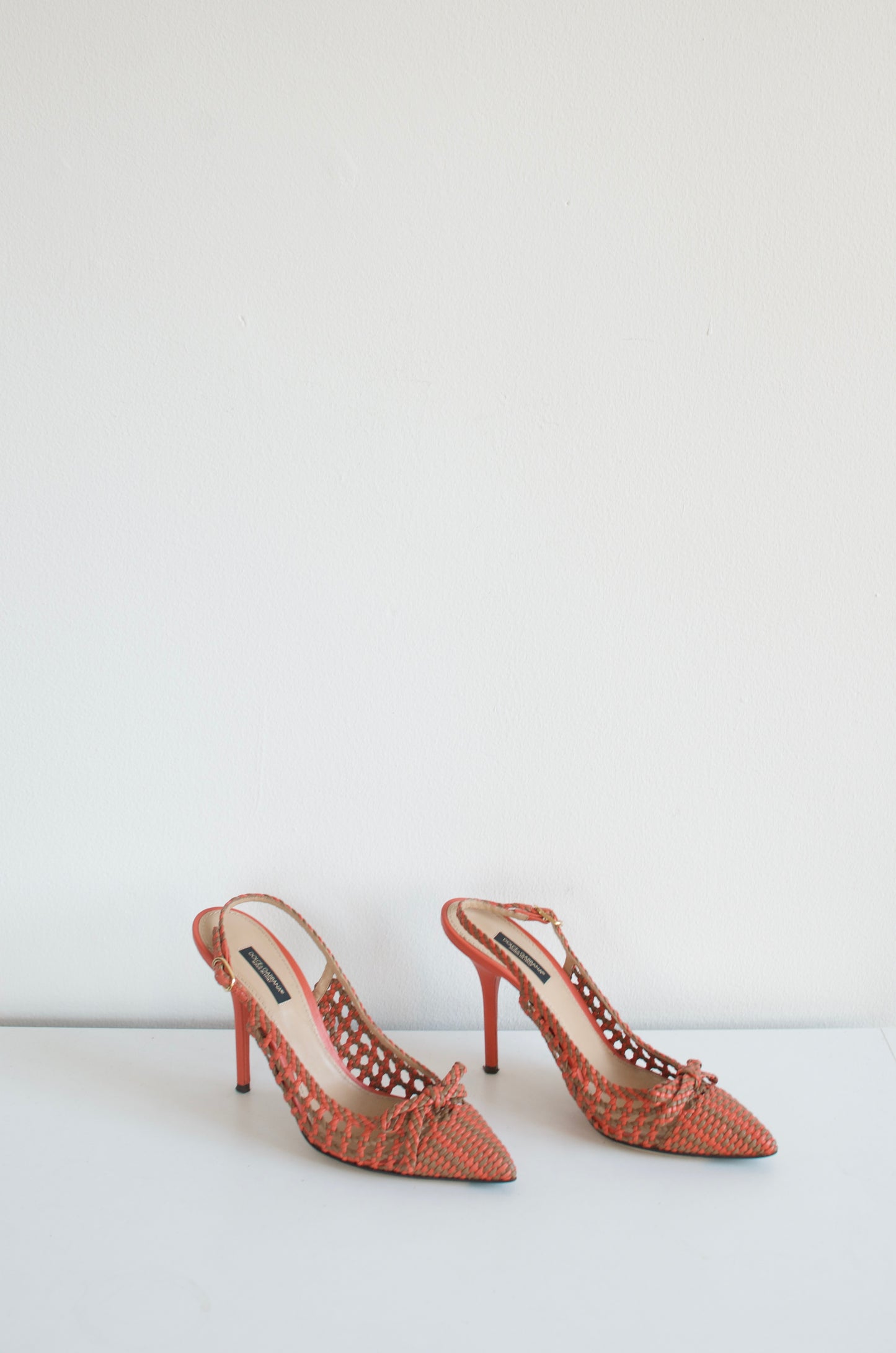 Dolce & Gabbana Weaved Closed Toe Pumps