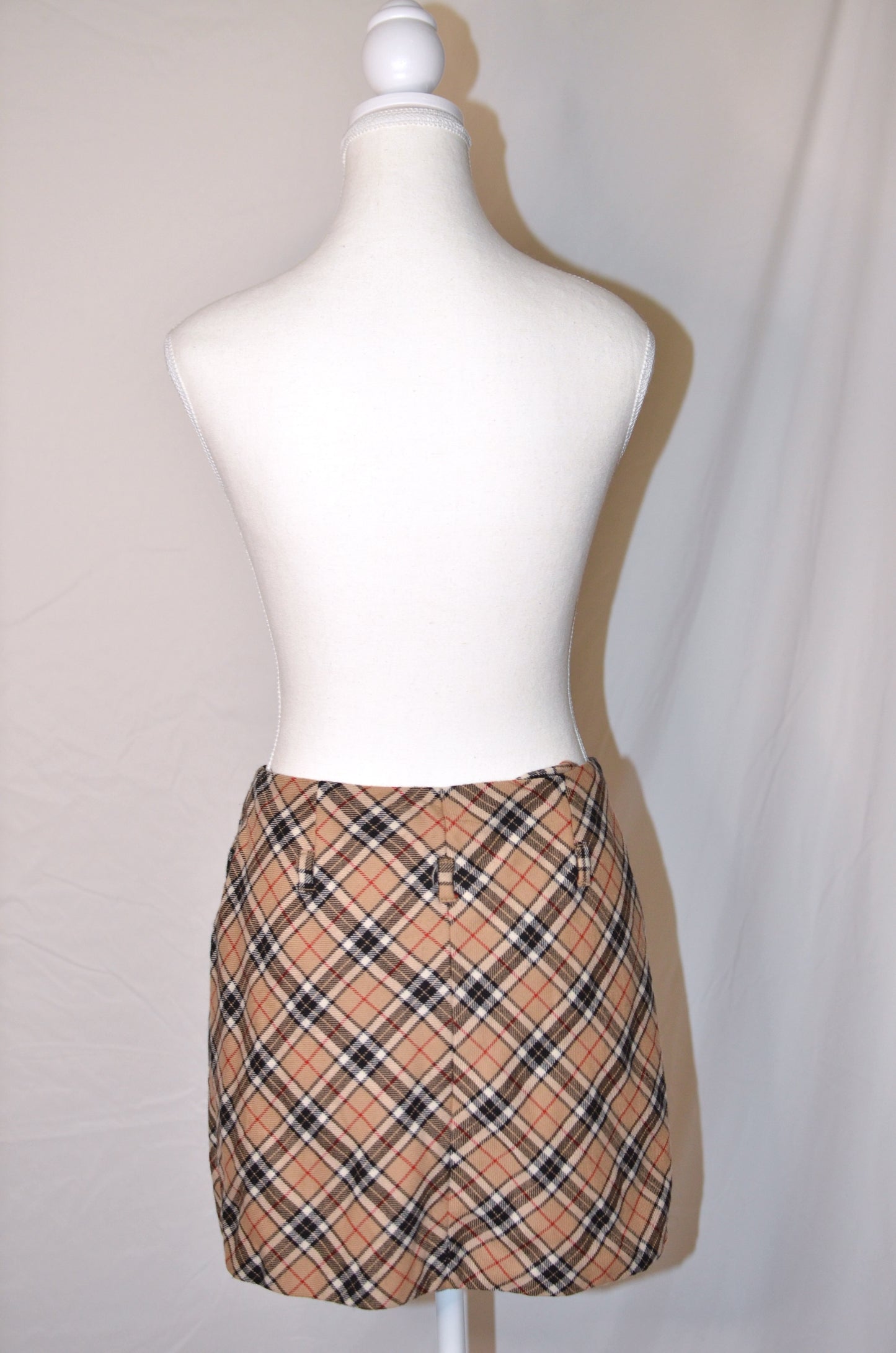 Vintage Dolce & Gabbana Plaid Mini Skirt