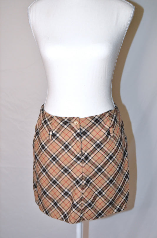 Vintage Dolce & Gabbana Plaid Mini Skirt