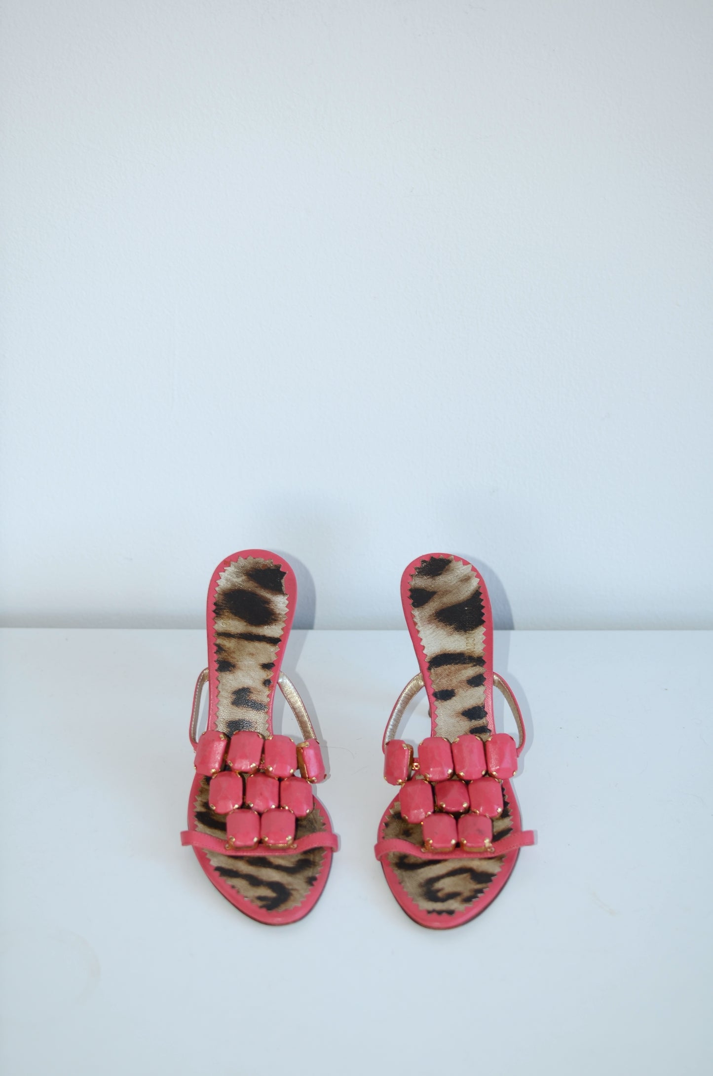 Roberto Cavalli Pink & Leopard Heels