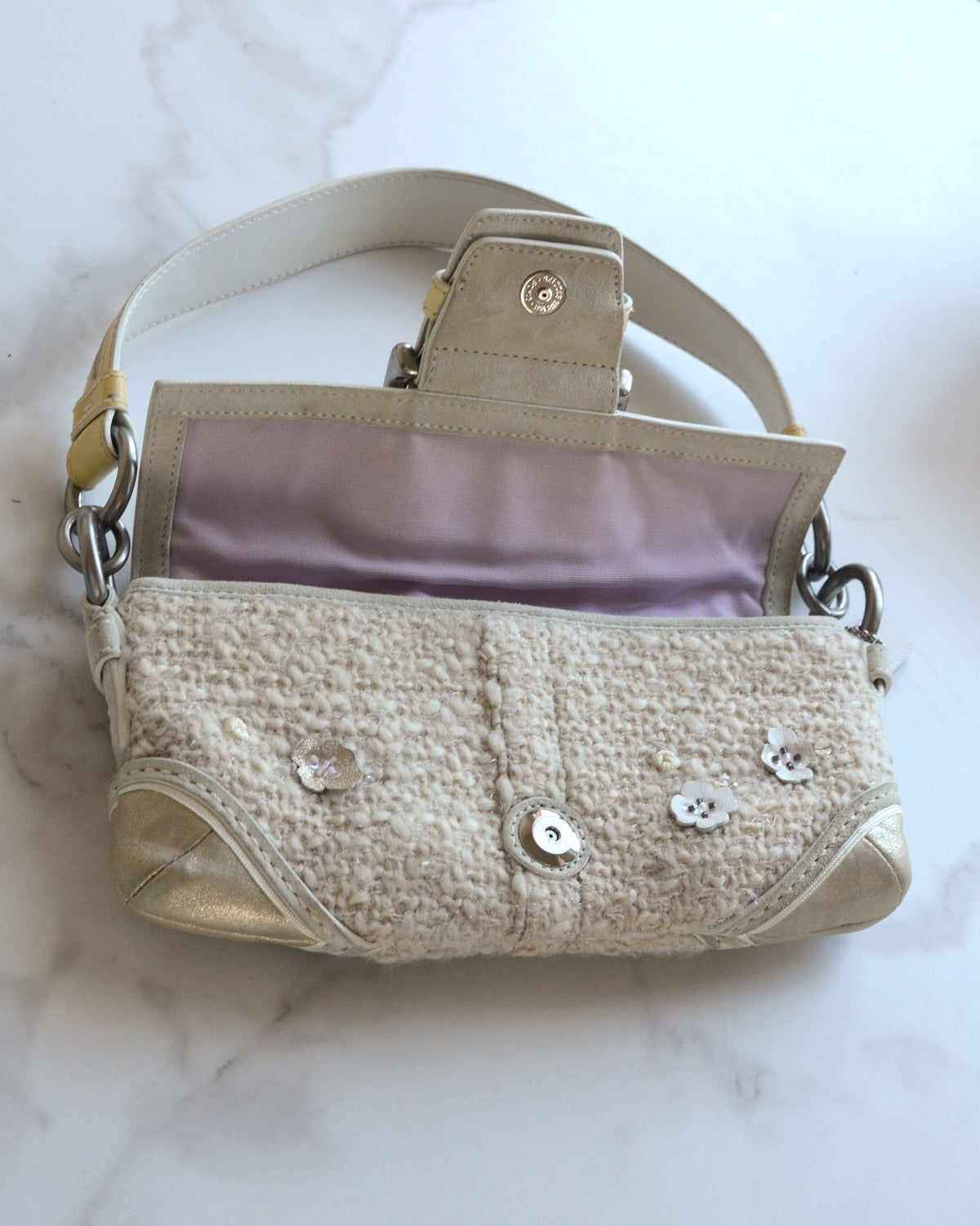 Coach Tweed Floral Soho Bag
