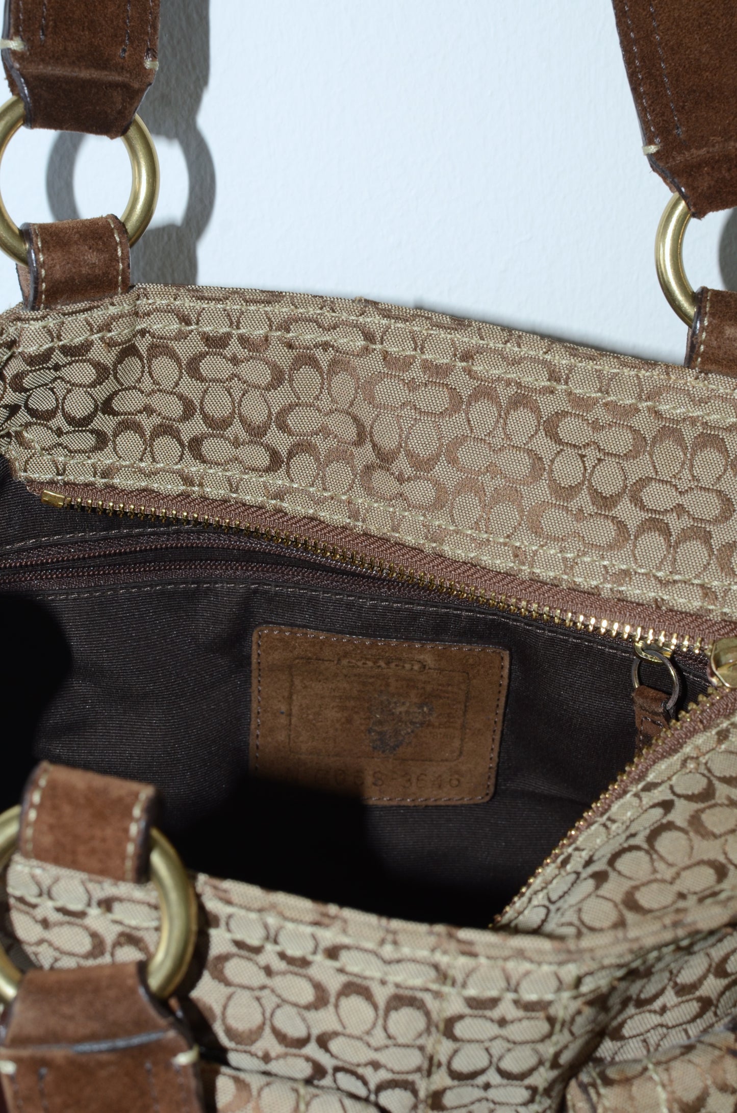 Vintage Coach Monogram Bag