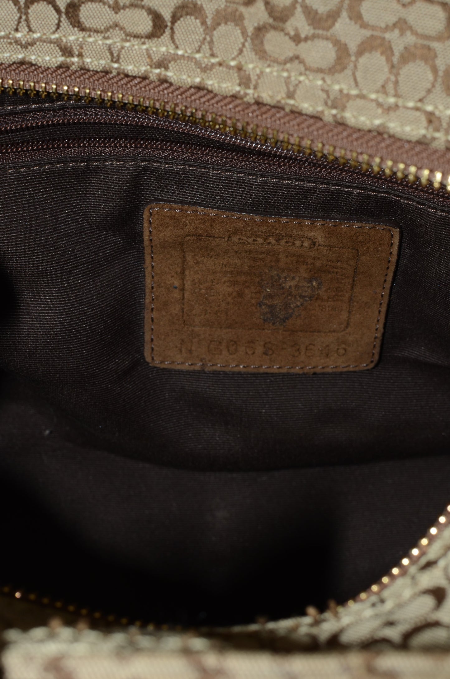 Vintage Coach Monogram Bag