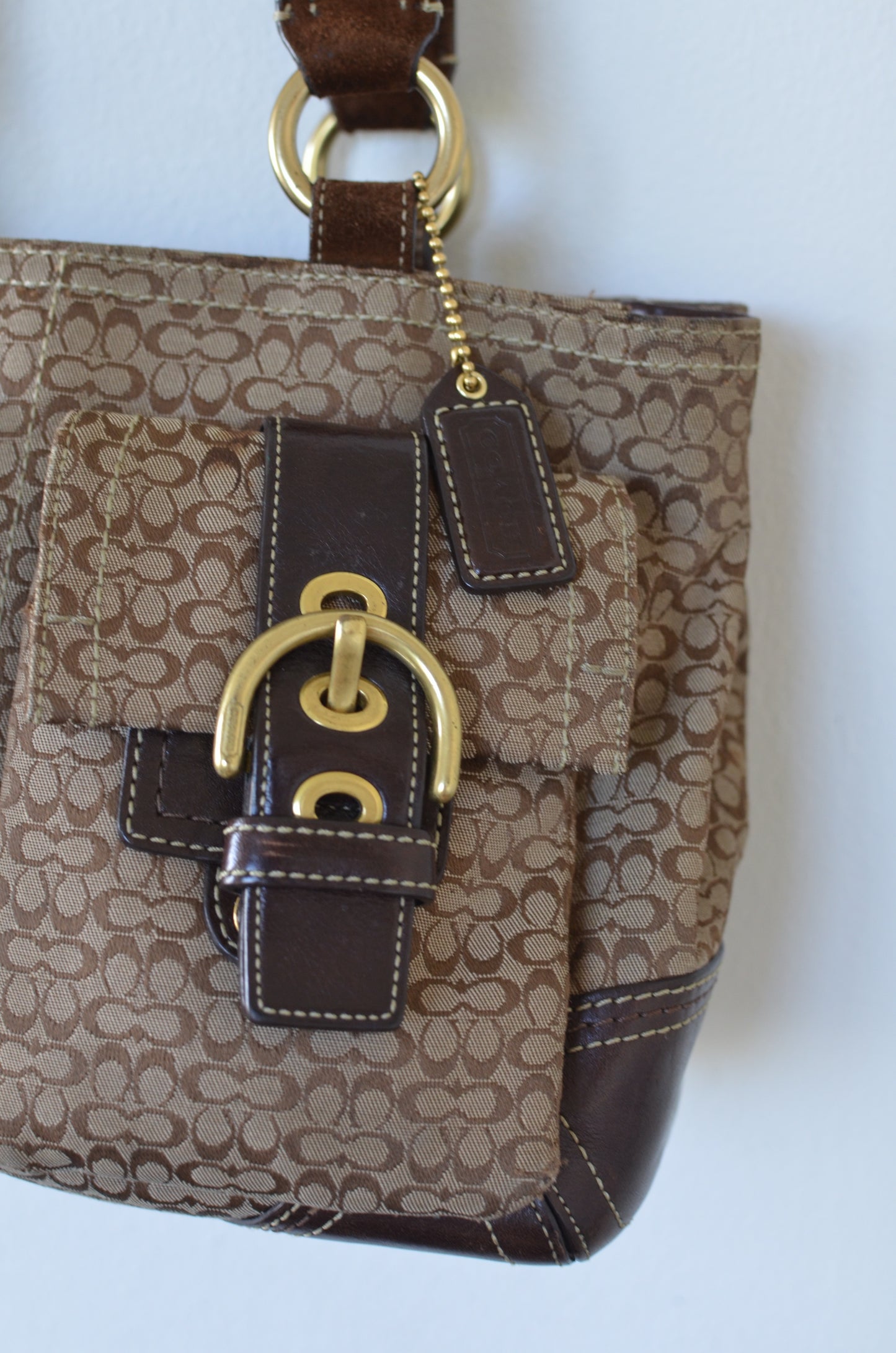 Vintage Coach Monogram Bag