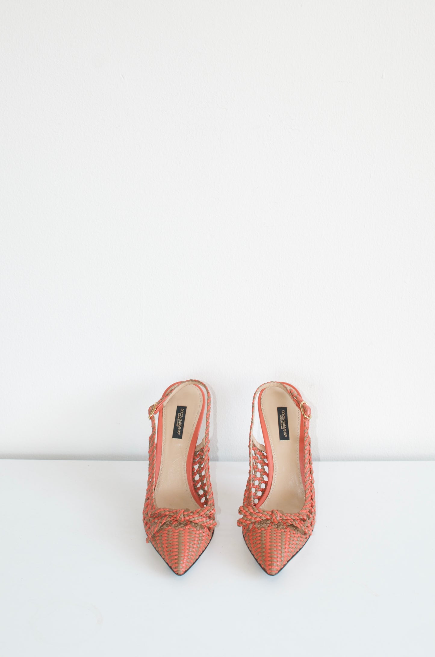 Dolce & Gabbana Weaved Closed Toe Pumps