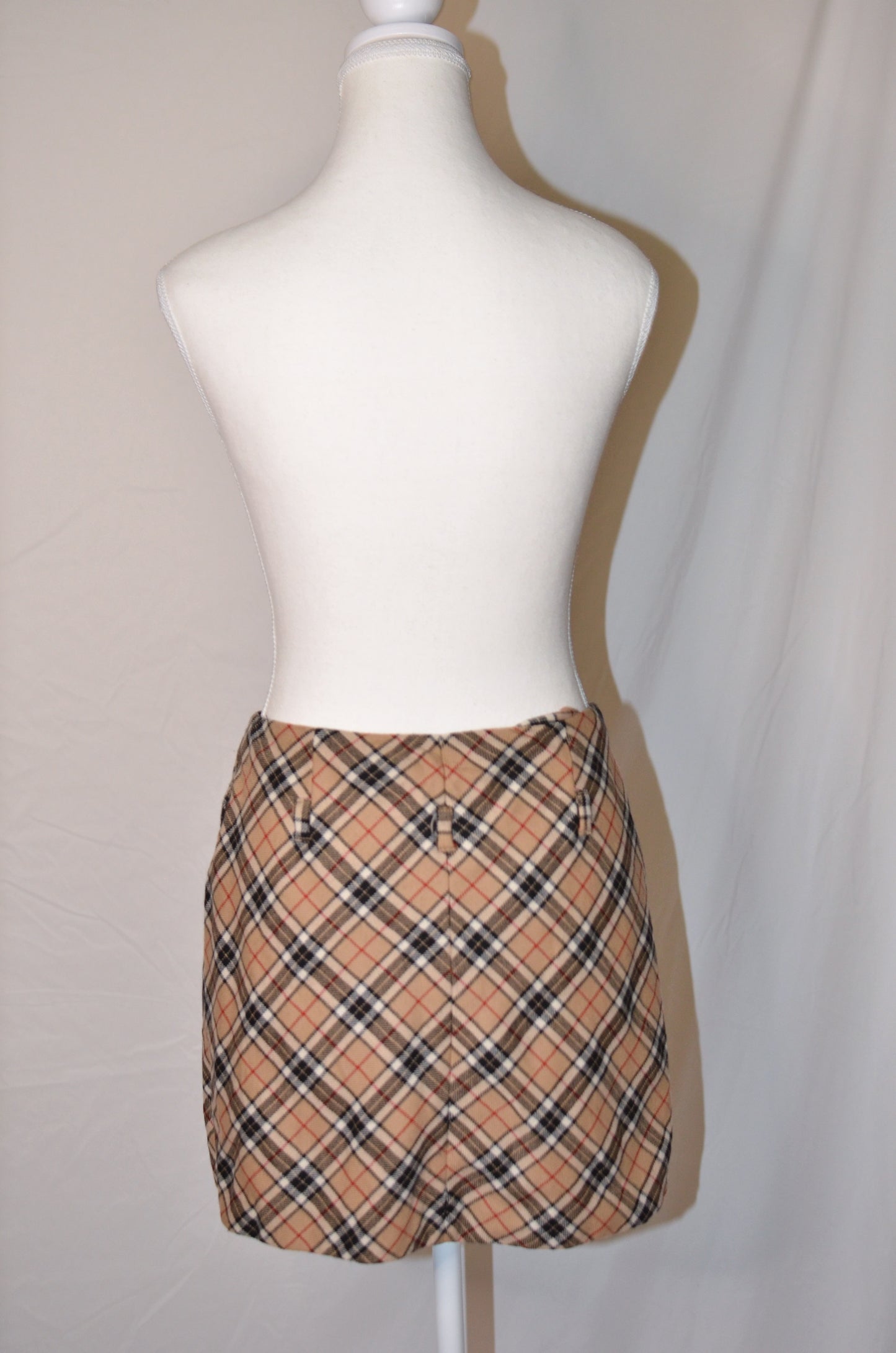 Vintage Dolce & Gabbana Plaid Mini Skirt