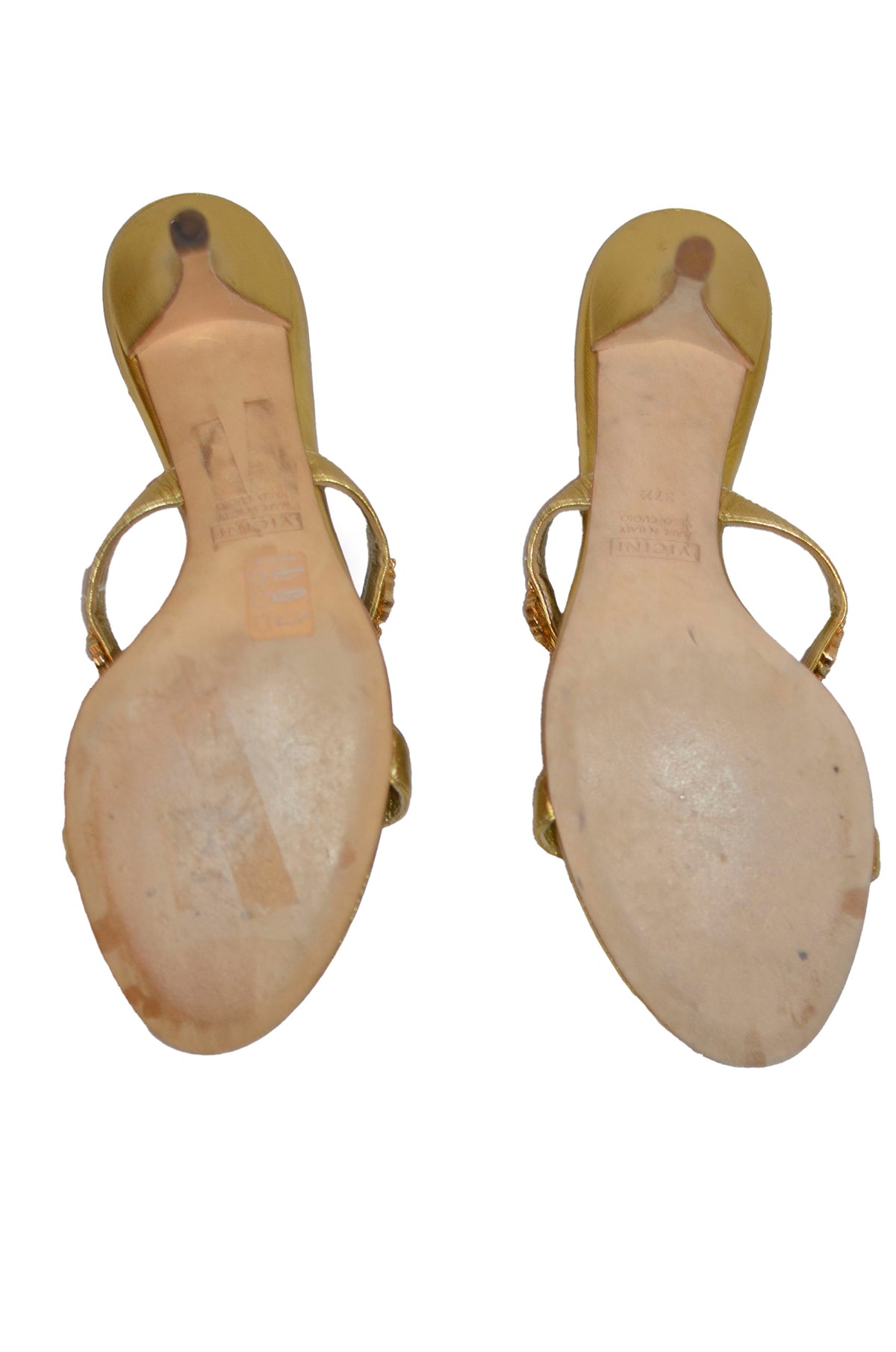 Vintage Giuseppe Zanotti Gold Rhinestone Heels