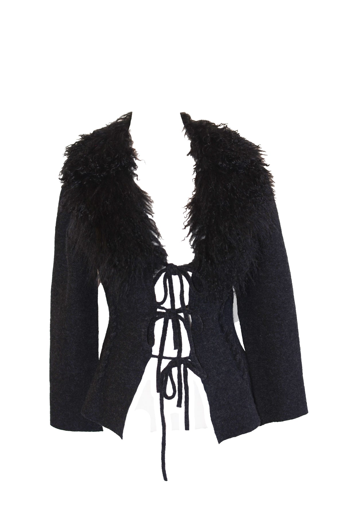 Cavalli Faux Fur Trim Top
