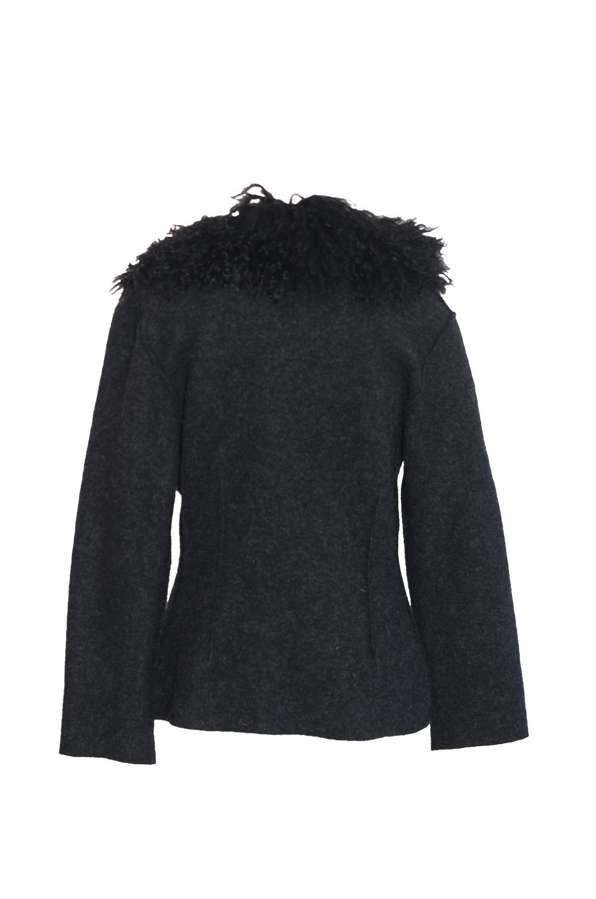 Cavalli Faux Fur Trim Top