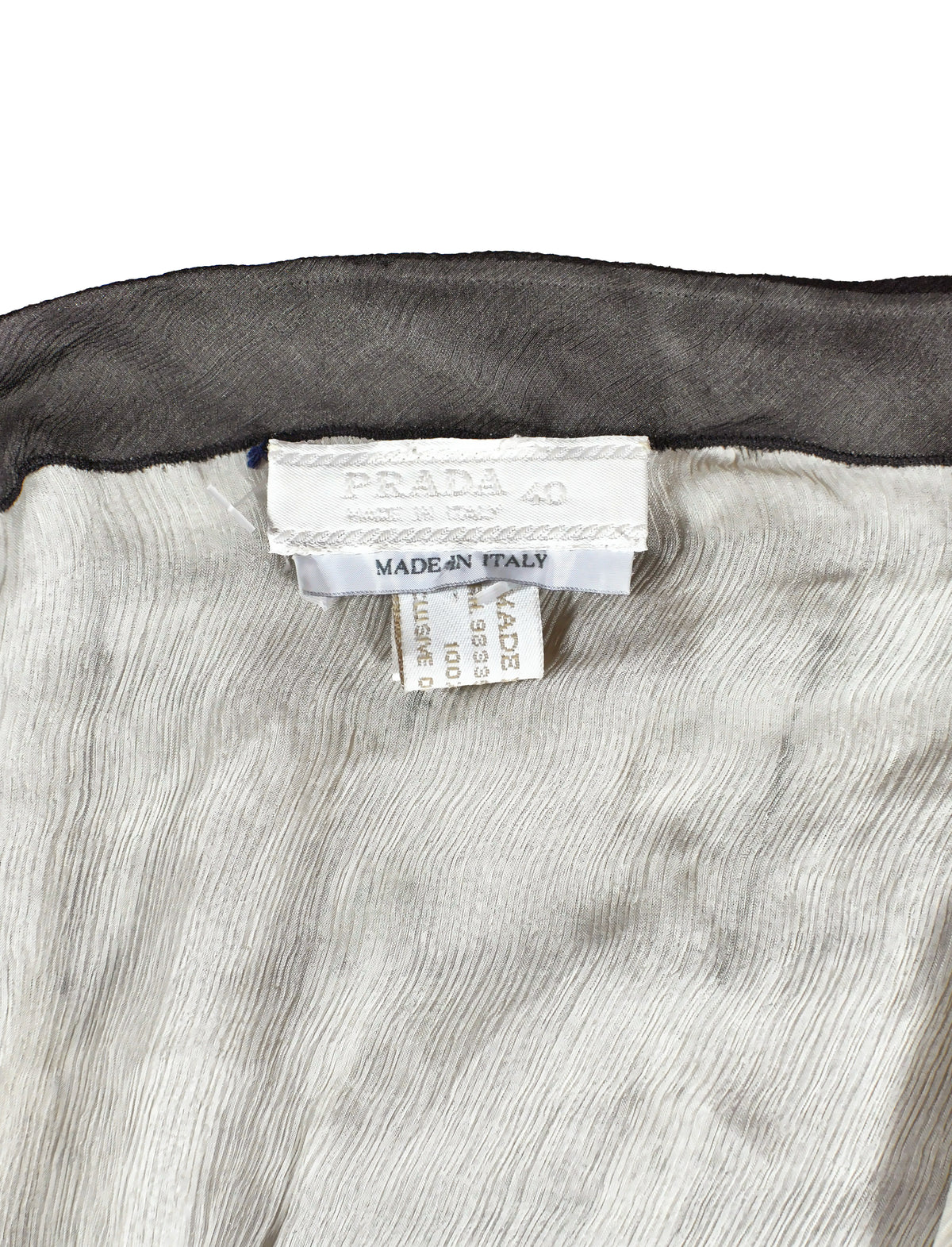 Prada Archive Runway Beaded Silk Skirt