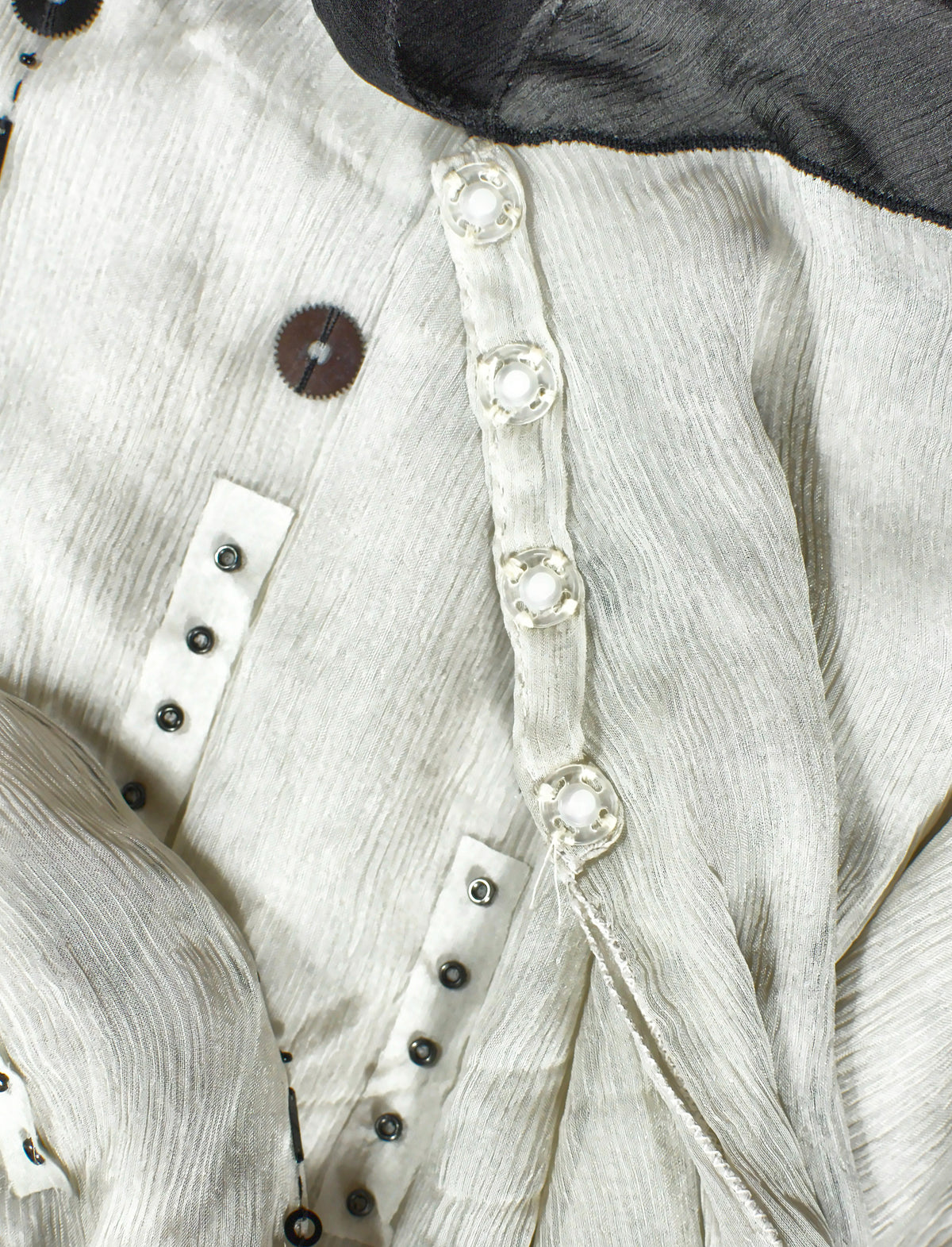 Prada Archive Runway Beaded Silk Skirt